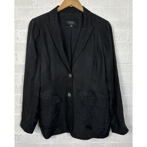 J crew Limited-edition drapey long Parke blazer in cupro blend Black Size 10